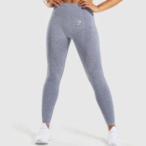 Gymshark Small Vital Seamless Leggings - Steel Blue Marl